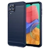 Image de Coque pour Samsung Galaxy M33 5G - housse etui silicone gel carbone + film ecran - BLEU FONCE -