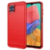 Image de Coque pour Samsung Galaxy M33 5G - housse etui silicone gel carbone + film ecran - ROUGE -