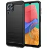 Image de Coque pour Samsung Galaxy M33 5G - housse etui silicone gel carbone + verre trempe - NOIR -