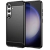 Image de Coque pour Samsung Galaxy S24 5G - housse etui silicone gel carbone + film ecran - NOIR -
