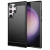 Image de Coque pour Samsung Galaxy S24 Ultra 5G - housse etui silicone gel carbone + film ecran - NOIR -