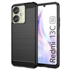Image de Coque pour Xiaomi Redmi 13C / Poco C65 / Poco M6 5G - housse etui silicone gel carbone + film ecran - NOIR -