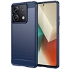 Image de Coque pour Xiaomi Redmi Note 13 5G - housse etui silicone gel carbone + film ecran - BLEU FONCE -
