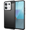 Image de Coque pour Xiaomi Redmi Note 13 Pro 5G / Poco X6 5G - housse etui silicone gel carbone + film ecran - NOIR -