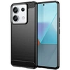 Image de Coque pour Xiaomi Redmi Note 13 Pro 5G / Poco X6 5G - housse etui silicone gel carbone + verre trempe - NOIR -