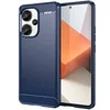 Image de Coque pour Xiaomi Redmi Note 13 Pro+ Plus 5G - housse etui silicone gel carbone + film ecran - BLEU FONCE -