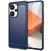 Image de Coque pour Xiaomi Redmi Note 13 Pro+ Plus 5G - housse etui silicone gel carbone + verre trempe - BLEU FONCE -