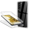 Image de Coque pour Samsung Galaxy S24 5G - housse etui silicone gel fine 360 integrale (avant et arriere) + verre trempe - TRANSPARENT -