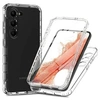 Image de Coque pour Samsung Galaxy S24 Plus 5G - housse etui silicone gel fine 360 integrale (avant et arriere) + verre trempe - TRANSPARENT -