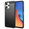 Image de Coque pour Xiaomi Redmi 12 4G et 5G / Poco M6 Pro 5G - housse etui silicone gel carbone + film ecran - NOIR -