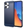 Image de Coque pour Xiaomi Redmi 12 4G et 5G / Poco M6 Pro 5G - housse etui silicone gel carbone + verre trempe - BLEU FONCE -