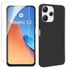 Image de Coque pour Xiaomi Redmi 12 4G et 5G / Poco M6 Pro 5G - housse etui silicone gel fine + verre trempe - NOIR -