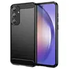 Image de Coque pour Samsung Galaxy A55 5G - housse etui silicone gel carbone + film ecran - NOIR -