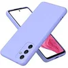 Image de Coque pour Samsung Galaxy A35 5G - housse etui silicone gel fine + verre trempe - MAUVE -