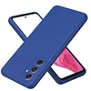 Image de Coque pour Samsung Galaxy A55 5G - housse etui silicone gel fine + verre trempe - BLEU FONCE -