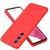 Image de Coque pour Samsung Galaxy A55 5G - housse etui silicone gel fine + verre trempe - ROUGE -