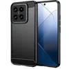 Image de Coque pour Xiaomi 14 5G - housse etui silicone gel carbone + verre trempe - NOIR -