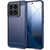 Image de Coque pour Xiaomi 14 5G - housse etui silicone gel carbone + verre trempe - BLEU FONCE -