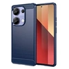 Image de Coque pour Xiaomi Redmi Note 13 Pro 4G / Poco M6 Pro 4G - housse etui silicone gel carbone + film ecran - BLEU FONCE -
