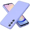Image de Coque pour Samsung Galaxy A24 4G / A25 5G - housse etui silicone gel fine + film ecran - MAUVE -