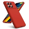 Image de Coque pour Xiaomi Redmi K70E 5G / Poco X6 Pro 5G - housse etui silicone gel fine + verre trempe - ROUGE -
