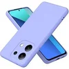 Image de Coque pour Xiaomi Redmi Note 13 4G - housse etui silicone gel fine + verre trempe - MAUVE -