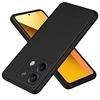 Image de Coque pour Xiaomi Redmi Note 13 5G - housse etui silicone gel fine + verre trempe - NOIR -