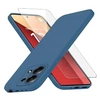 Image de Coque pour Xiaomi Redmi Note 13 Pro 4G / Poco M6 Pro 4G - housse etui silicone gel fine + verre trempe - BLEU FONCE -