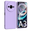 Image de Coque pour Xiaomi Redmi A3 / Poco C61 4G - housse etui silicone gel fine + film ecran - MAUVE -