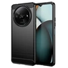 Image de Coque pour Xiaomi Redmi A3 / Poco C61 4G - housse etui silicone gel carbone + film ecran - NOIR -