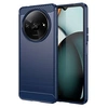 Image de Coque pour Xiaomi Redmi A3 / Poco C61 4G - housse etui silicone gel carbone + verre trempe - BLEU FONCE -