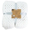 Image de Plaid grosses mailles Chunky 120 x 150 cm blanc