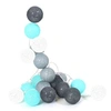 Image de - Guirlande lumineuse boules colorées 20 LED 3,45 m blanc. gris. bleu