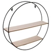 Image de Etagère en bois et métal ronde 40 cm