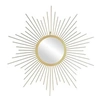Image de - Miroir soleil en métal doré 66 cm