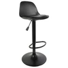 Image de - Tabouret de bar assise rembourrée Isak Noir