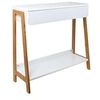 Image de - Console scandinave en bois avec tiroir Ida