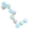Image de The Home Deco Light - Guirlande lumineuse boules colorées 10 LED 1,92 m bleu, gris, vert