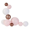 Image de Guirlande lumineuse boules colorées 10 leds multi-tailles Rose