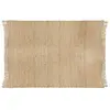 Image de Tapis en toile de jute avec franges 120x170 cm