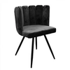 Image de Chaise Ariel velours noir