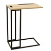 Image de - Table d'appoint en bois et métal avec support tablette