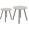 Image de - Tables gigognes plateau effet granit Pluton (Lot de 2) Gris