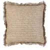 Image de - Coussin à franges en raphia 40 cm naturel