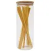 Image de - Bocal en verre et bambou 2L