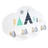 Image de HOME DECO FACTORY Porte-manteau en bois forme nuage M8
