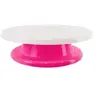 Image de Plateau Tournant Gâteaux 27cm Rose & Blanc