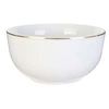 Image de - Bol en porcelaine liseré doré 50 cl Unitaire