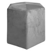 Image de - Pouf en velours côtelé Guilia 35 cm gris souris