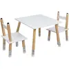 Image de Ensemble table et 2 chaises pour enfants en bois Crayon